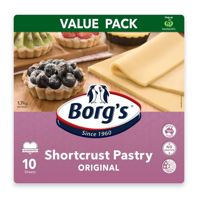 Shortcrust Pastry 10 Sheets