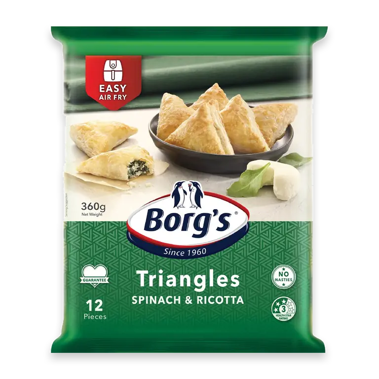 Triangles Spinach & Ricotta Triangles Spinach & Ricotta