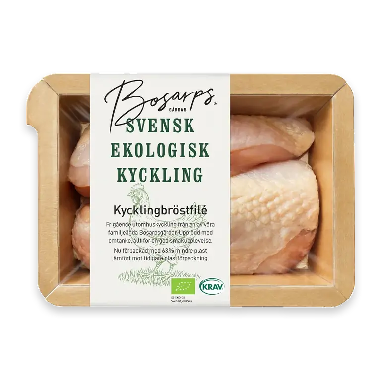 Kycklingbröstfilé Färsk Ekologisk ca 475g KRAV