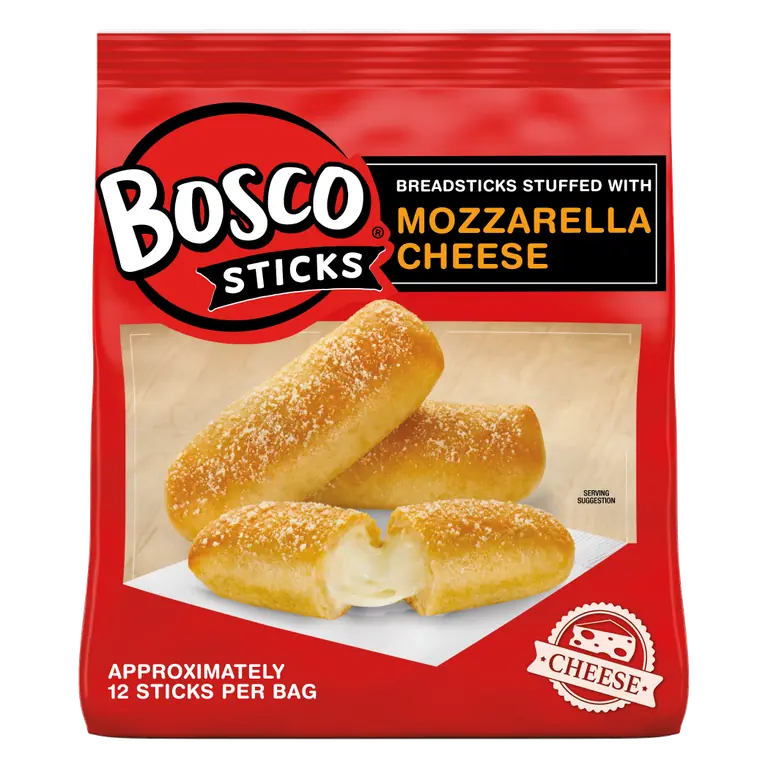 Breadsticks Stuffed with Mozzarella Cheese