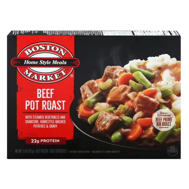 Beef Pot Roast with Steamed Vegetables and Signature, Homestyle Mashed Potatoes & Gravy