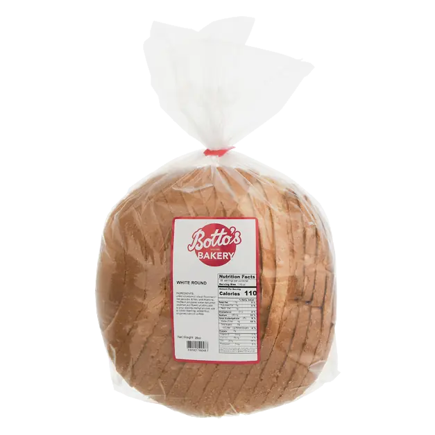 Round White Sliced Bread Loaf