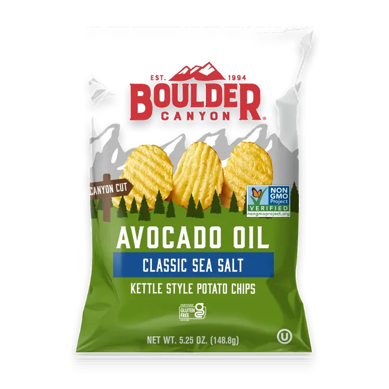 Avocado Oil Classic Sea Salt Canyon Cut Kettle Style Potato Chips