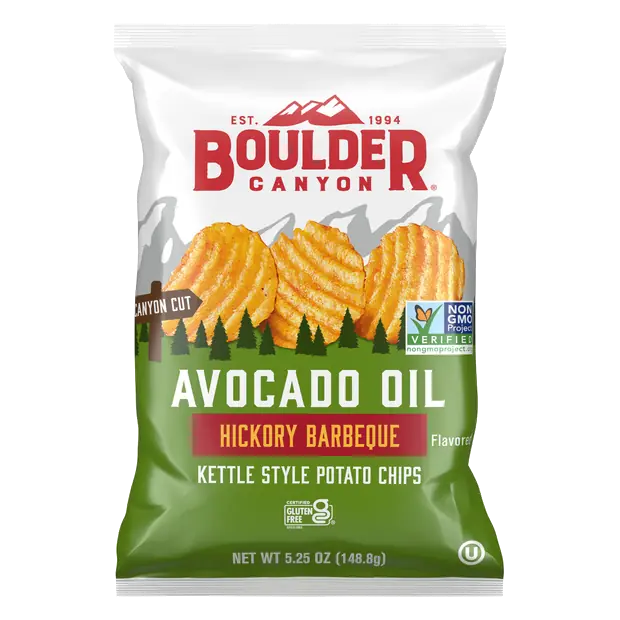 Avocado Oil Hickory Barbeque Kettle Style Potato Chips