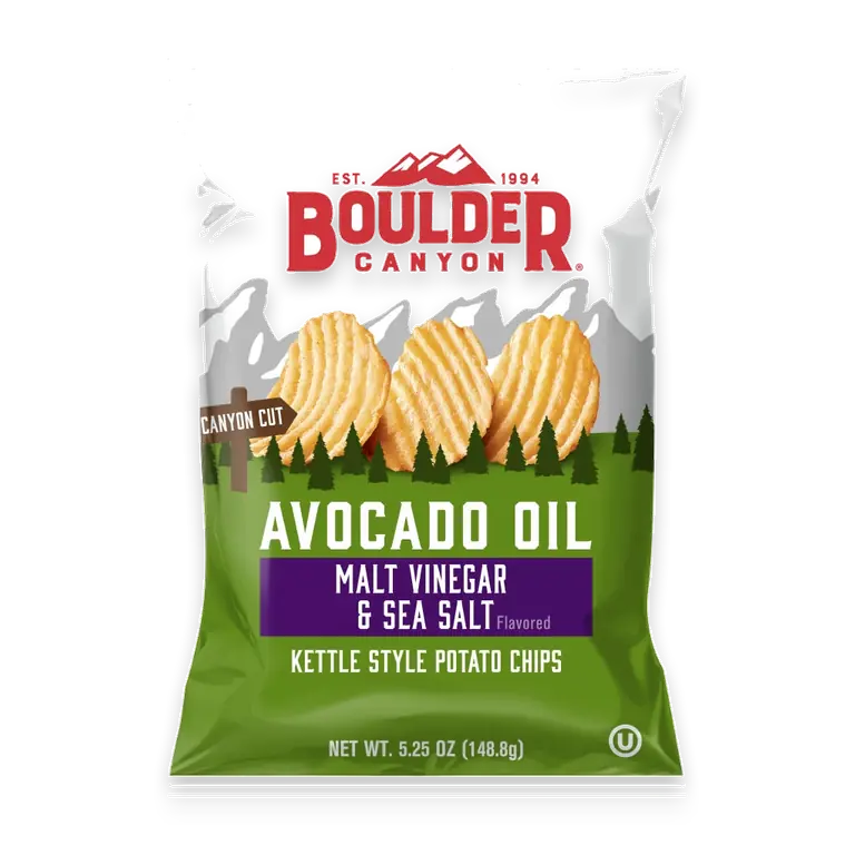 Avocado Oil Malt Vinegar & Sea Salt Kettle Cooked Potato Chips