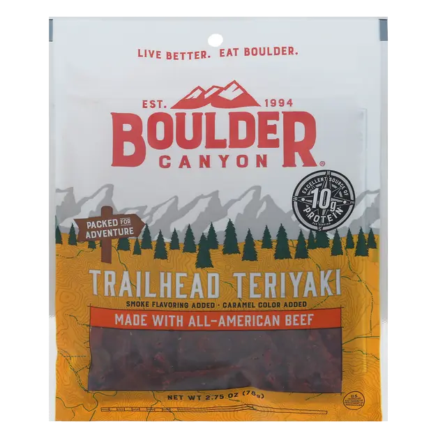 Trailhead Teriyaki 10g Protein Beef Jerky