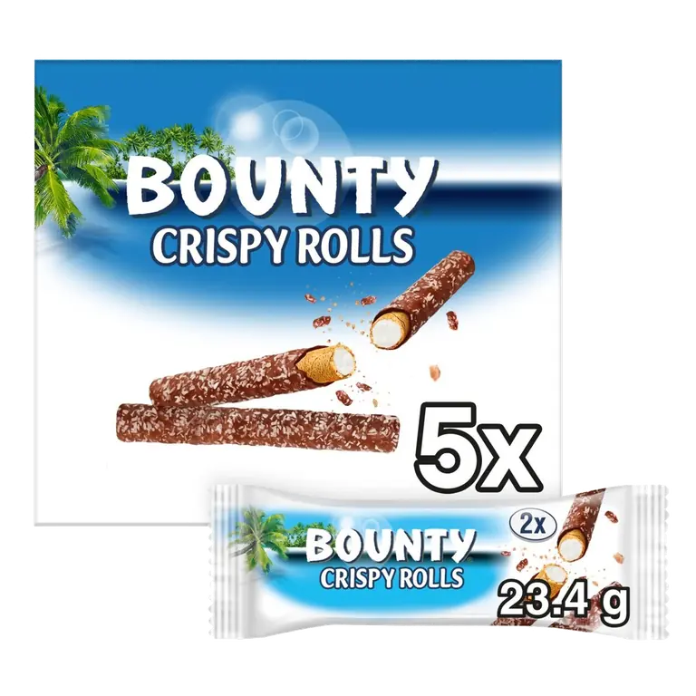 Milk Chocolate & Coconut Crispy Rolls Multipack 5 x 23.4g Bars