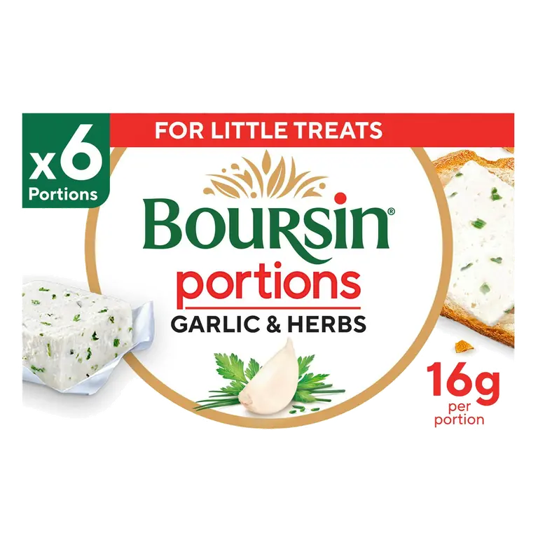 Garlic & Herb French Cheese Portions x6 96g