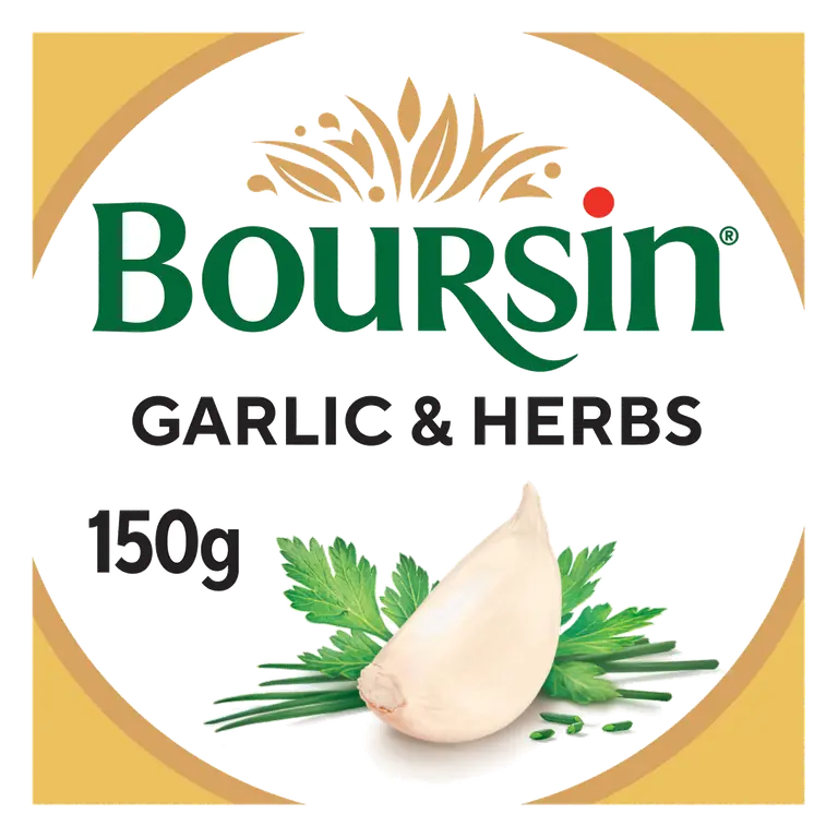 BOURSIN Garlic & Herbs Soft French Cream Cheese 150g