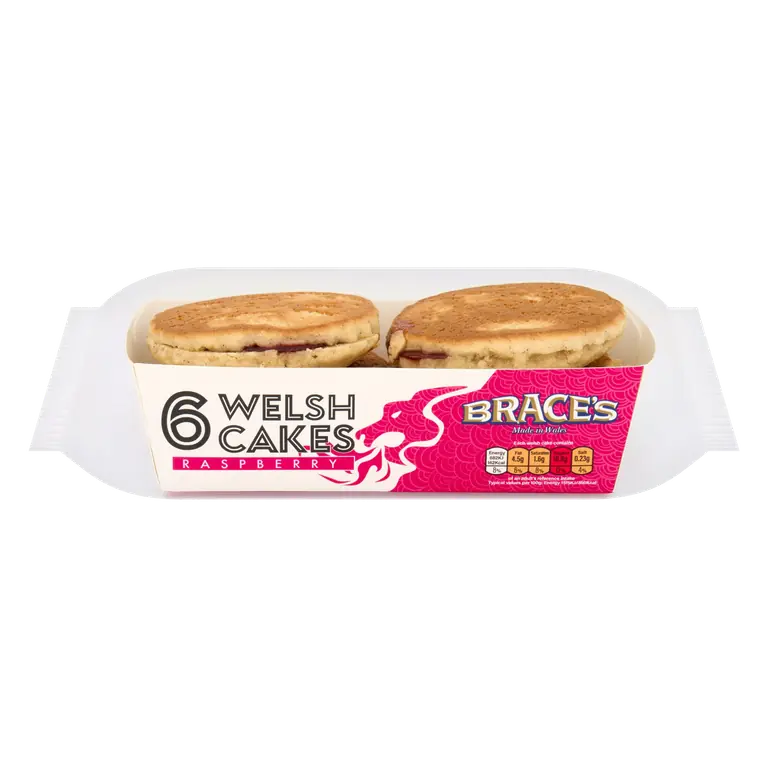 Brace's 6 Raspberry Welsh Cakes