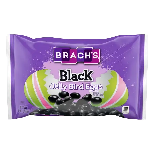 Candy, Jelly Bird Eggs, Black
