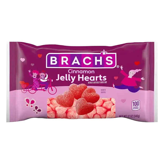 Jelly Hearts Cinnamon Candy