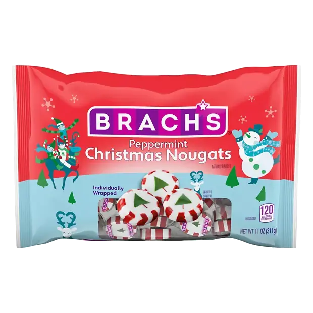 Peppermint Christmas Nougats