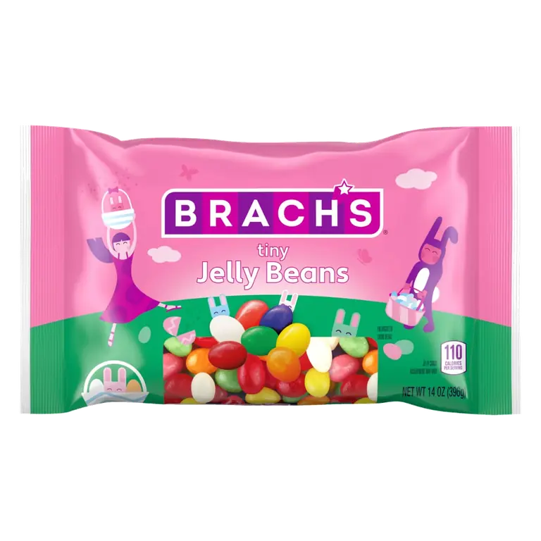 Tiny Jelly Beans, Lemon, Lime, Pineapple, Grape, Raspberry, Cherry, Orange, Black Licorice