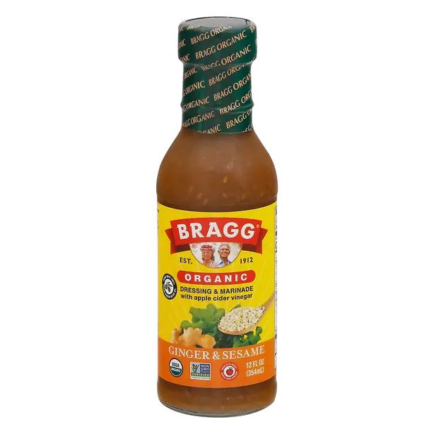 Organic Ginger & Sesame Dressing & Marinade with Apple Cider Vinegar