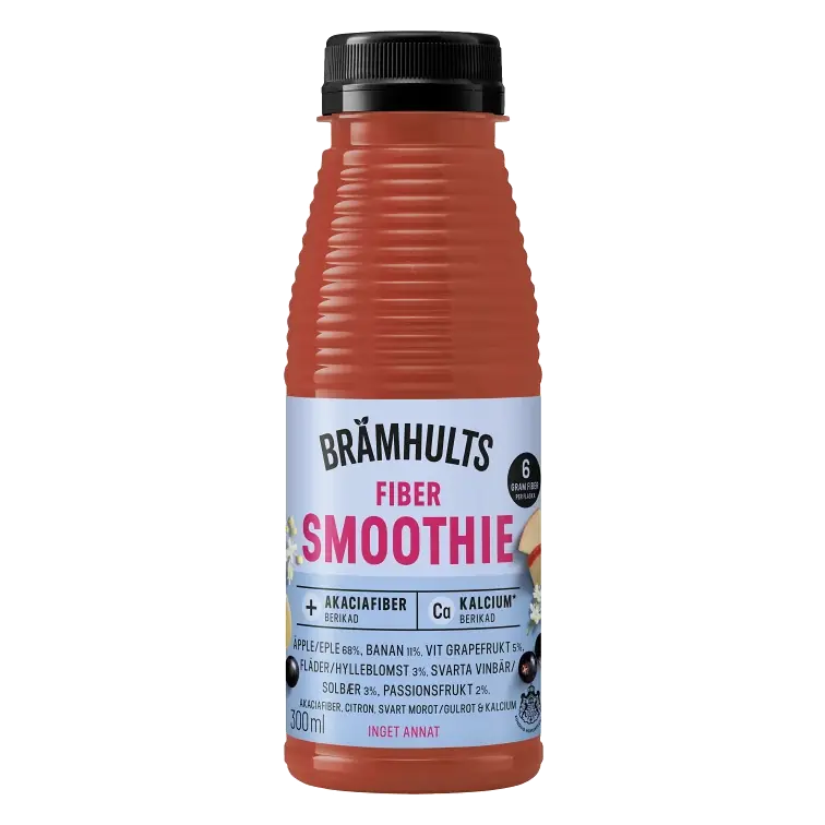 Fiber Smoothie Äpple Svarta vinbär Fläder 300ml