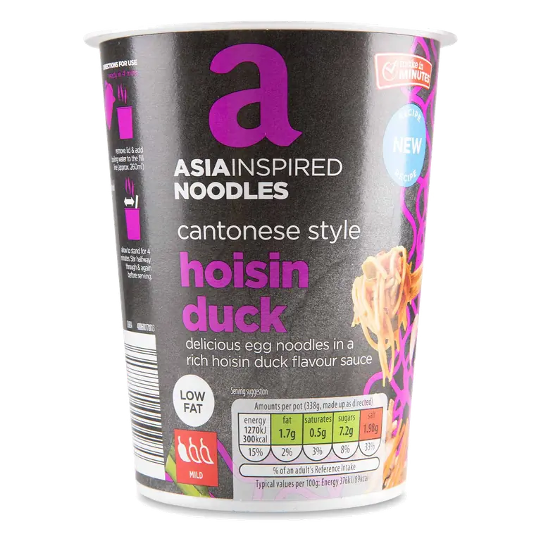 Asia Inspired Noodles Cantonese Style Hoisin Duck