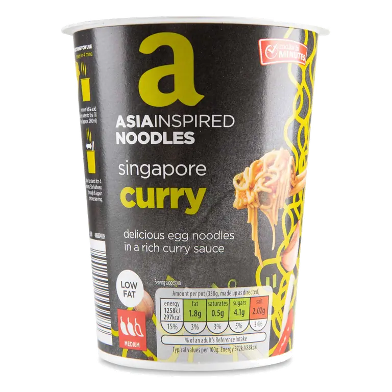 Asia Inspired Noodles Singapore Curry