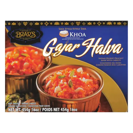 Frozen Indian Dessert Delicacy Gajar Halva 454 g