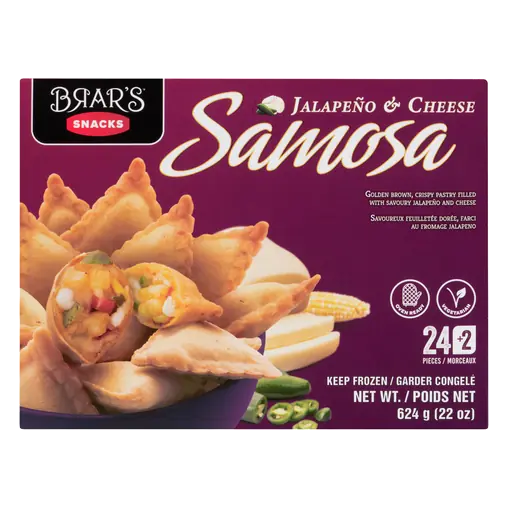 Samosas Jalapeno & Cheese 624 g (frozen)