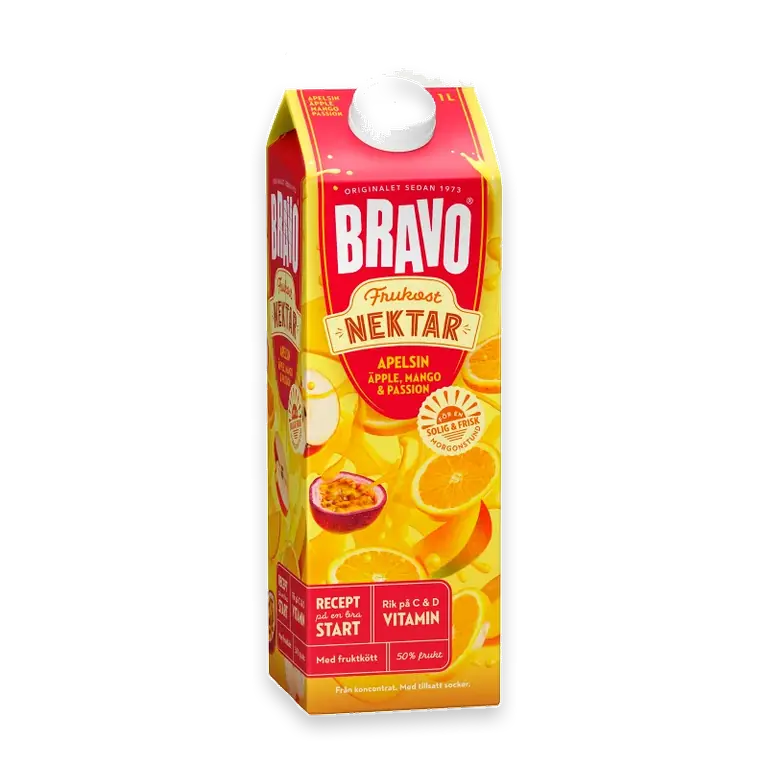 Frukostnektar Apelsin Äpple Mango Passion 1000ml