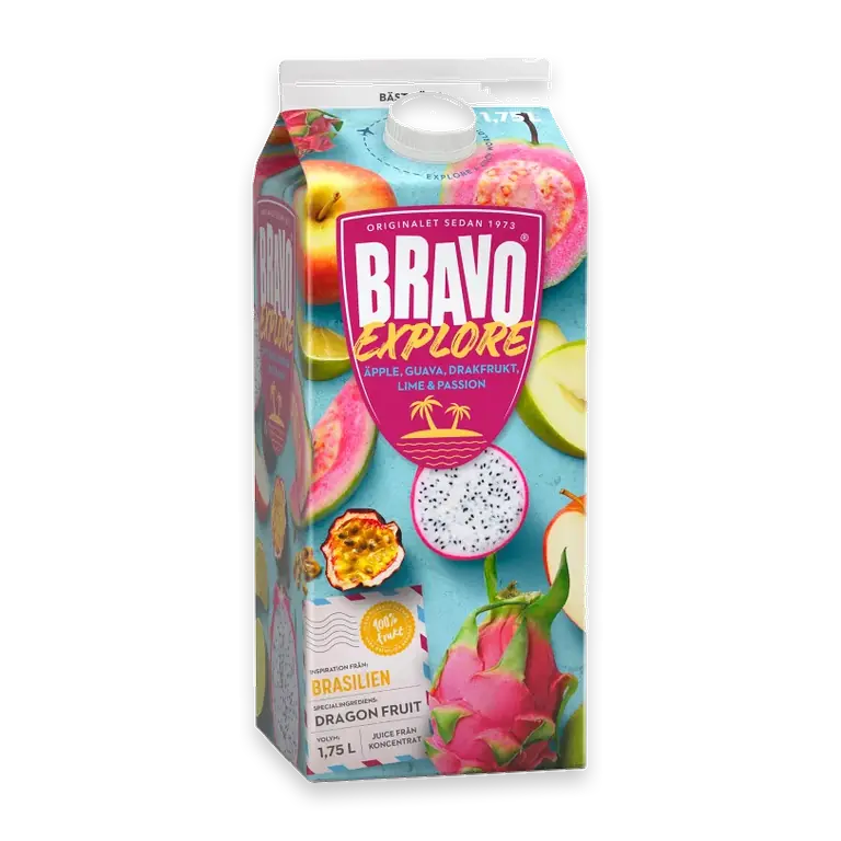 Juice Brasilien Äpple Drakfrukt Guava Lime 1750ml