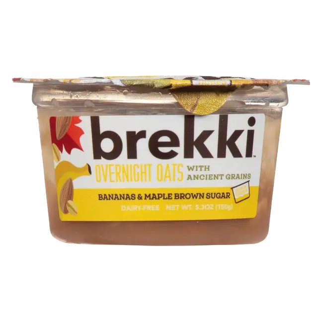 Bananas & Maple Brown Sugar Overnight Oats with Ancient Grains
