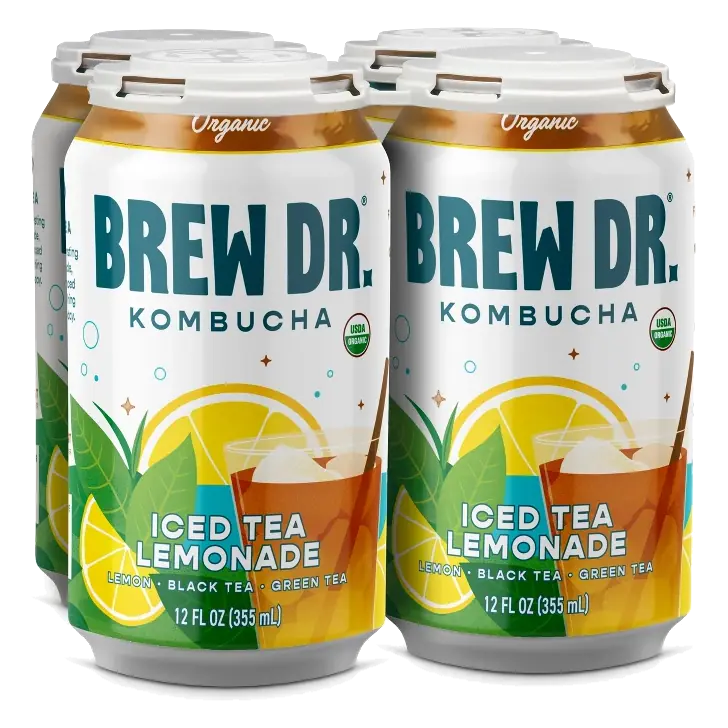 Brew Dr. Ice Tea Lemonade Kombucha, 4pk/12 fl oz