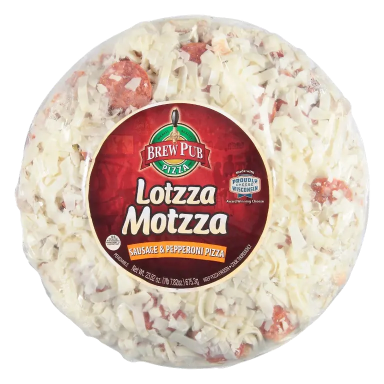 Brew Pub Lotzza Motzza Sausage & Pepperoni Pizza, 23.82oz
