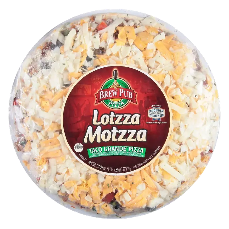 Brew Pub Lotzza Motzza Taco Thin Crust Pizza, 23.89oz
