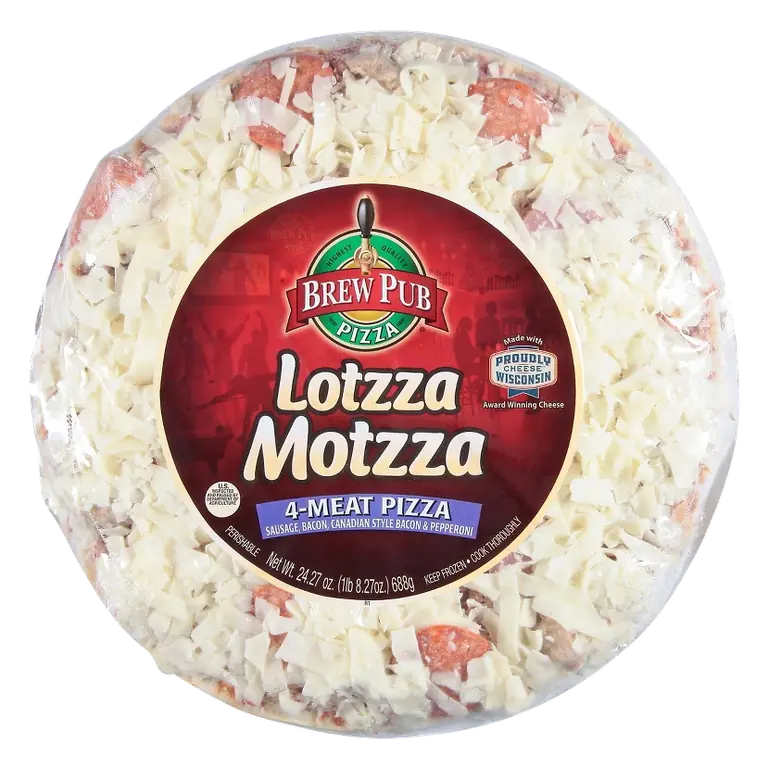 Brew Pub Lotzza Motzza 4-Meat Pizza, 24.27oz