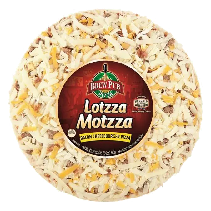Brew Pub Lotzza Motzza Bacon Cheeseburger Pizza, 23.35oz