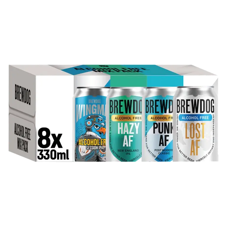 Mixed Alcohol Free Beer Cans 8x300ml