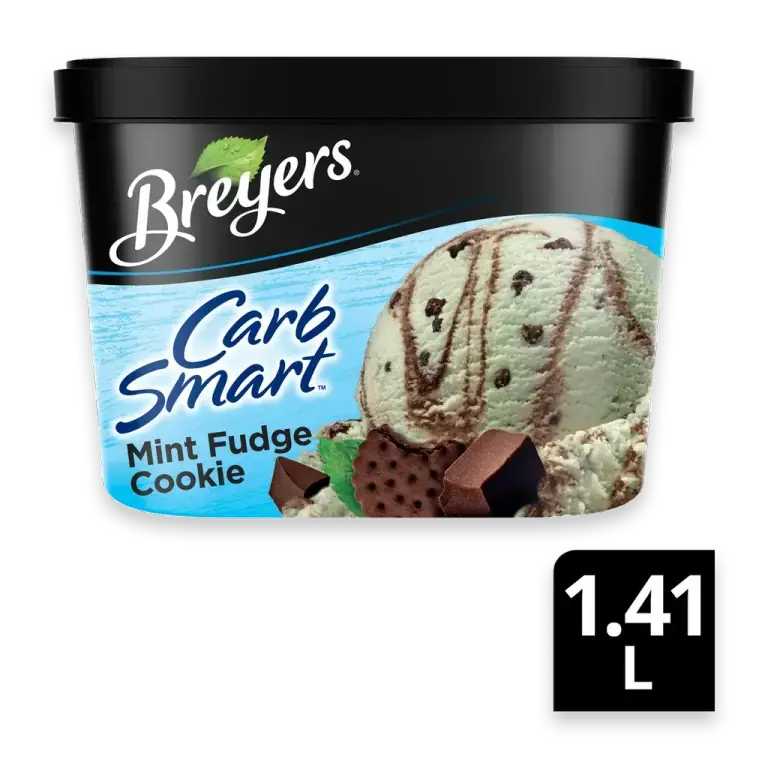 Carb Smart Mint Fudge Cookie Ice Cream