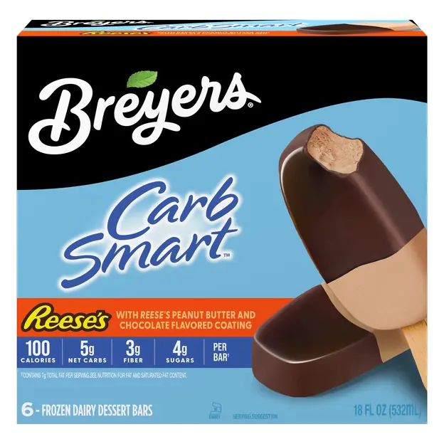 Carb Smart Reese's Frozen Dairy Dessert Bars - 6 ct