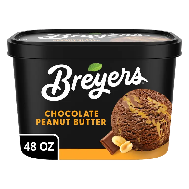 Chocolate Peanut Butter Dark Chocolate Ice Cream with Peanut Butter Swirl