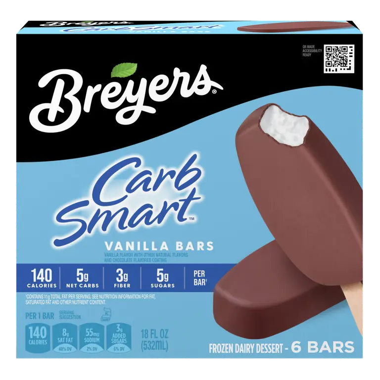 Vanilla Frozen Dairy Dessert Bars