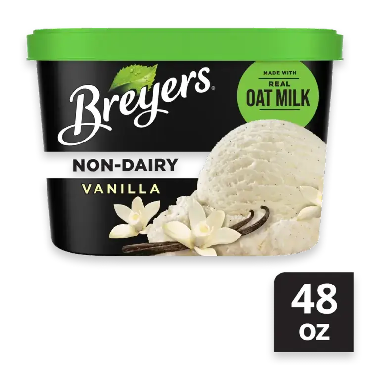 Vanilla Non-Dairy Ice Cream Made with Oat Milk
