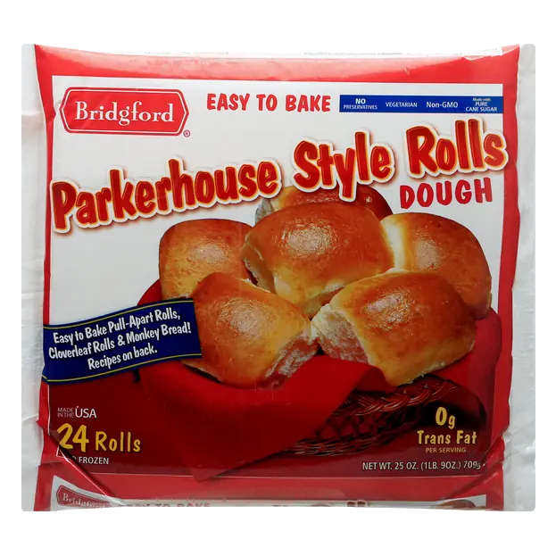Easy To Bake Rolls Parkerhouse Style Dough - 24 ct Frozen