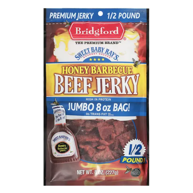 Bridgford Honey Barbecue Beef Jerky Jumbo Bag