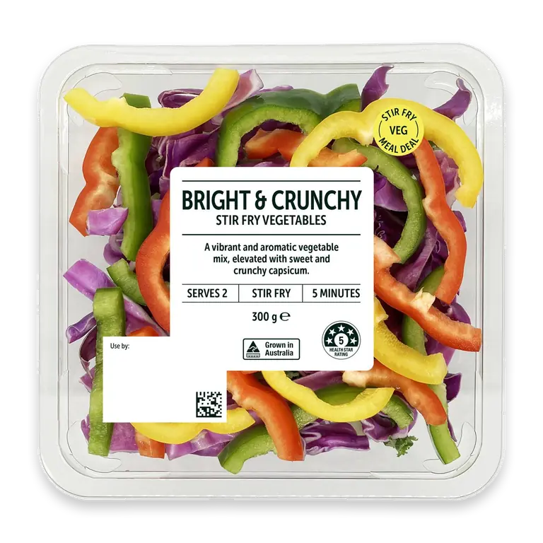 Bright & Crunchy Stir Fry Vegetables