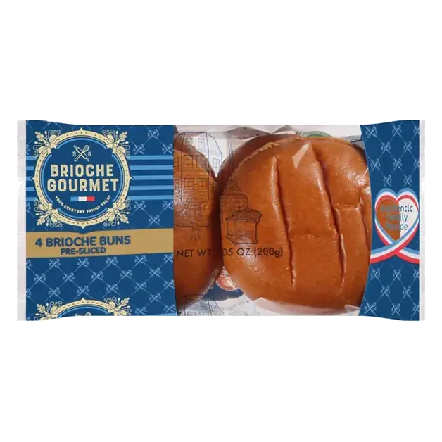 Brioche Buns, Pre-Sliced