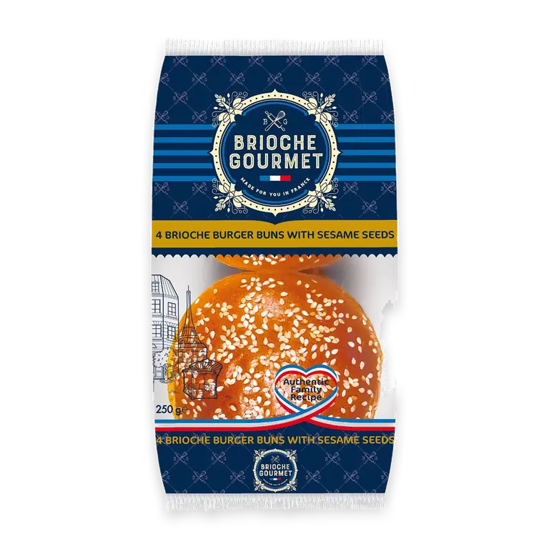 Burger Buns With Sesame Seeds