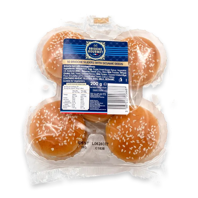 Slider Buns With Sesame Seeds