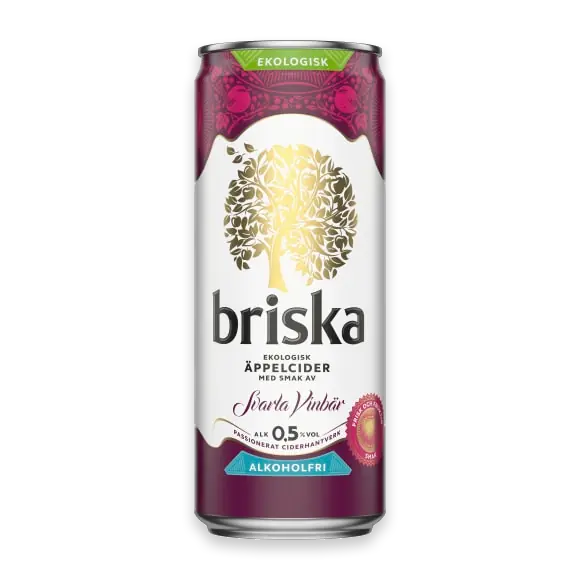 Briska Äppelcider Svarta Vinbär Eko