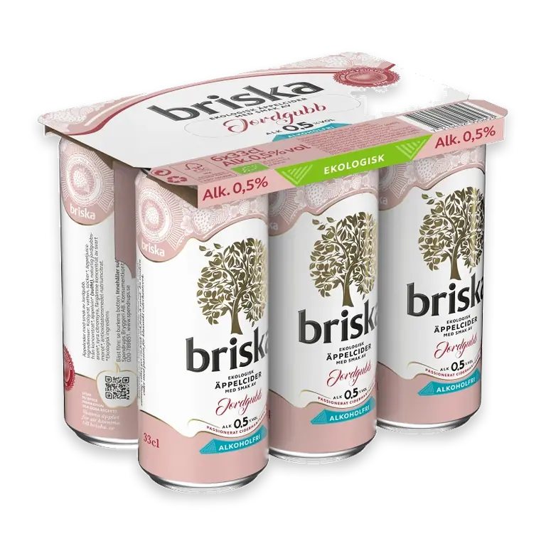 Cider Jordgubb Alkoholfri 0,5% EKO 6x33cl