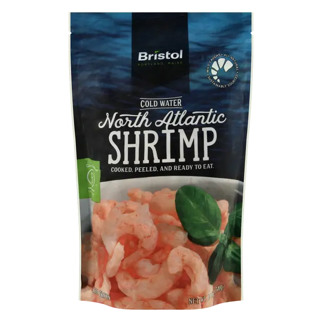 Cooked & Peeled North Atlantic Shrimp Frozen
