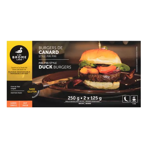 Frozen Duck Burgers Piri Piri Style 2 x 125 g