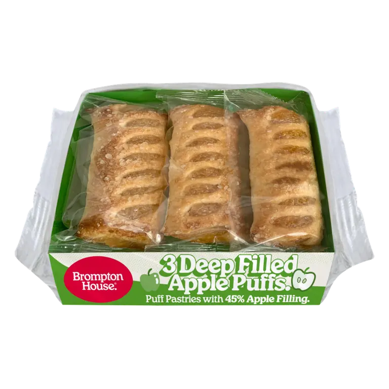 Brompton House Deep Filled Apple Puffs 3 x 50g (150g)