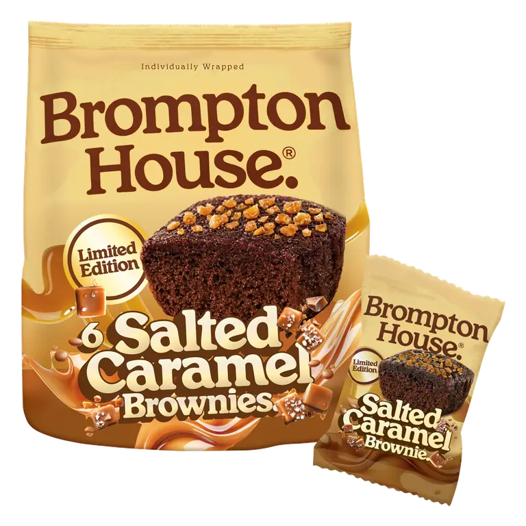 Brompton House Limited Edition Salted Caramel Brownies 120g (6x20g)